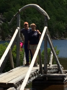 Ellalou and Ray on the bridge